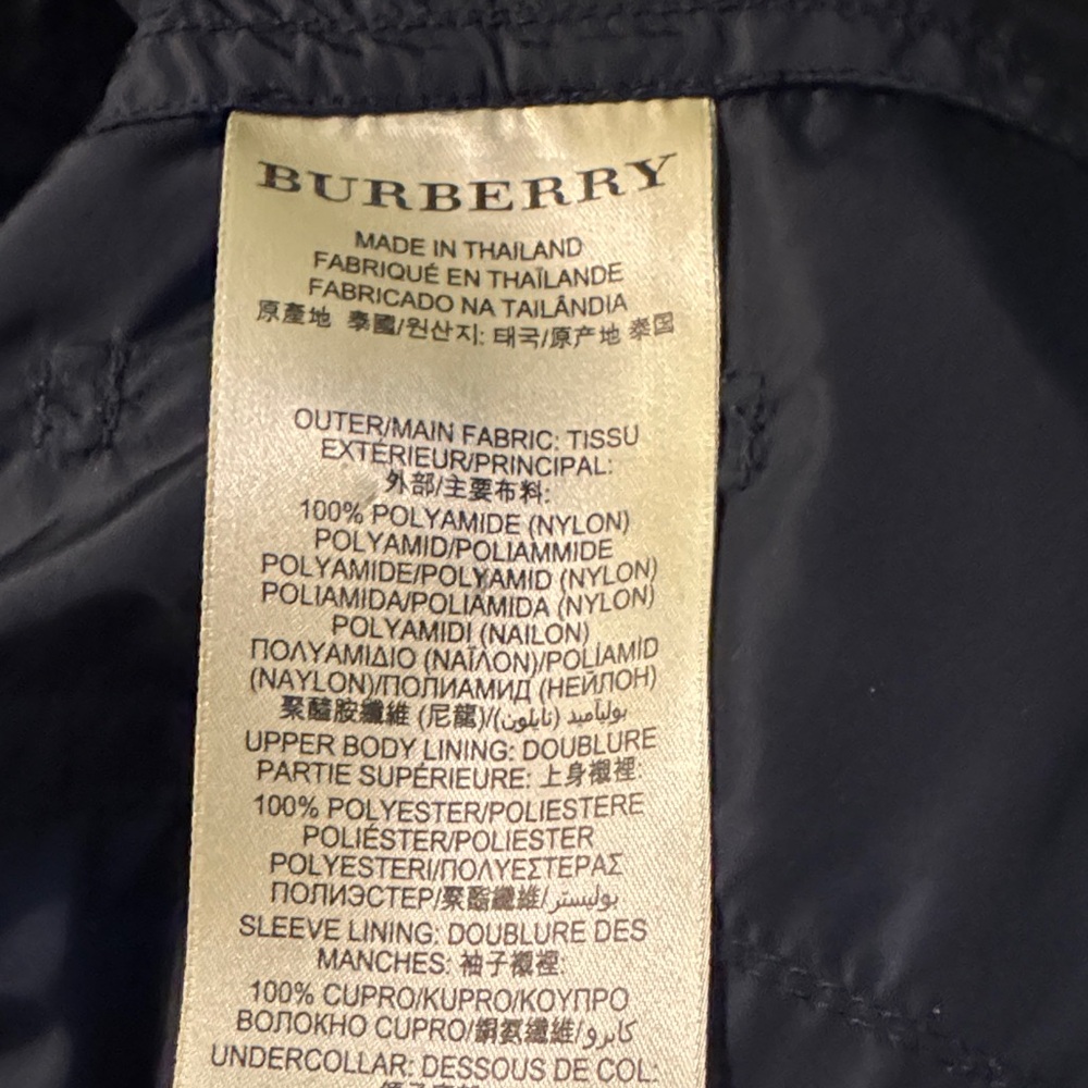 Burberry Brit Navy Double-Breasted Military Jacket - Picture 11 of 11